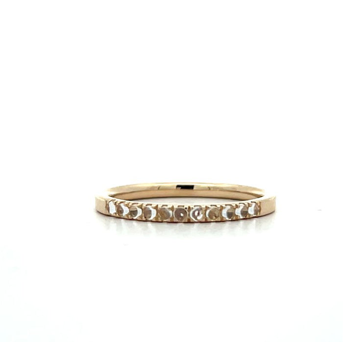 Moonstone Birthstone June 14K Yellow Gold Rings