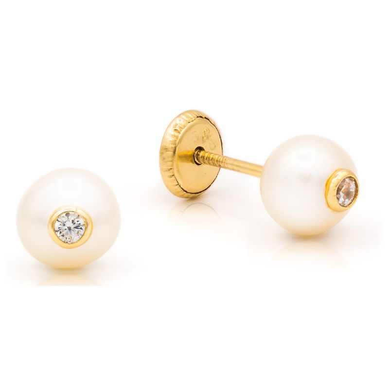Aretes hoop multicolor con oro amarillo 