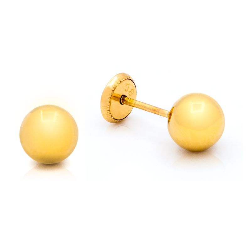 Aretes hoop multicolor con oro amarillo 