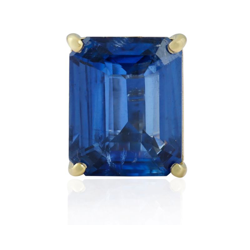 Dije de malaquita & esmeralda con diamantes en oro amarillo 