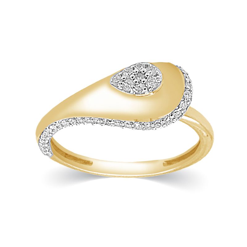14K Yellow Gold & Diamond Rings