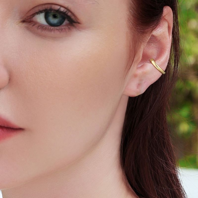 14K Yellow Gold Ear Cuff