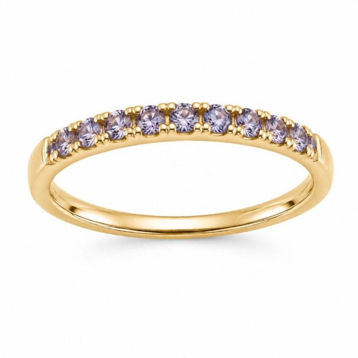 Tanzanite Birthstone December 14K Yellow Gold Rings