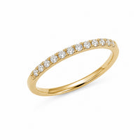Diamond Birthstone April 14K Yellow Gold Rings