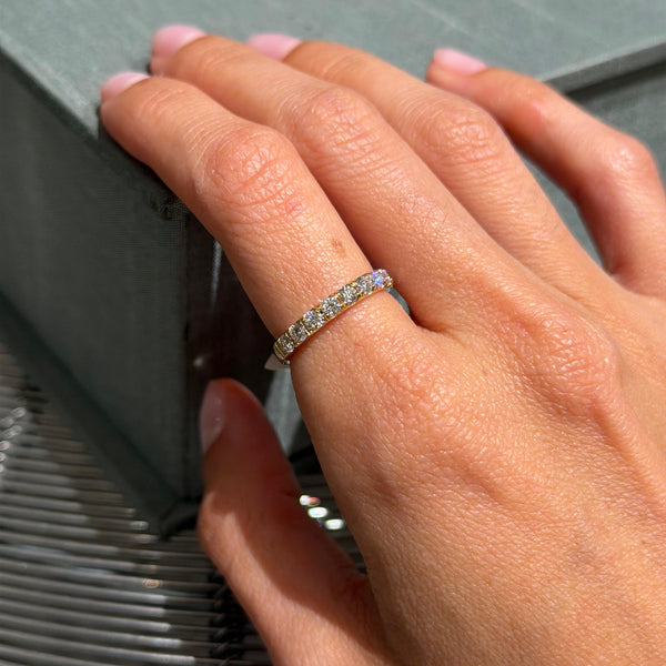 Lumiere Diamond Band 14K Yellow Gold 3/4cttw