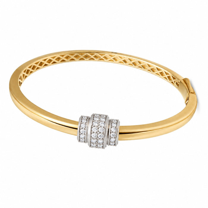 Brazalete con oro amarillo y diamantes