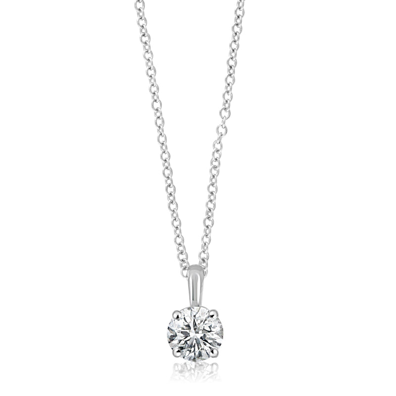 Lab Grown 0.31ct 14K White Gold Diamond Necklace