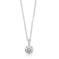 Lab Grown 0.31ct 14K White Gold Diamond Necklace
