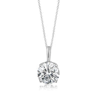 Lab Grown 2ct 14K White Gold Diamond Necklace