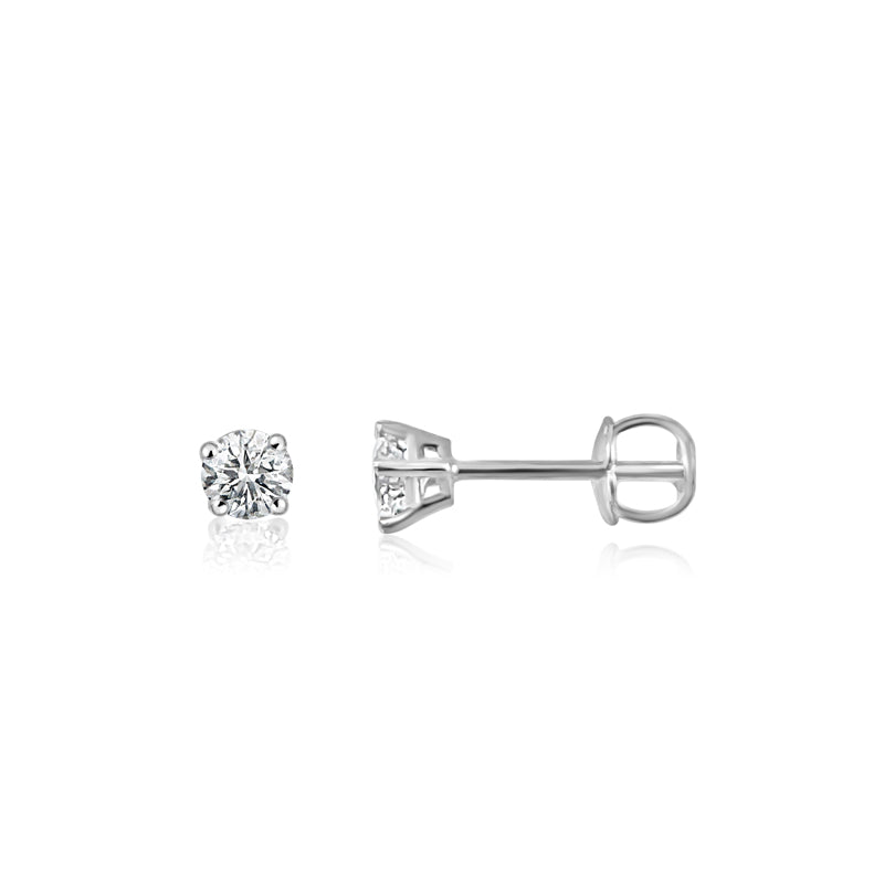 Lab Grown 0.35ct 14K White Gold Diamond Studs