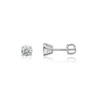 Lab Grown 0.75ct 14K White Gold Diamond Studs