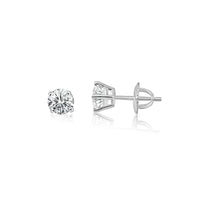 Lab Grown 1ct 14K White Gold Diamond Studs