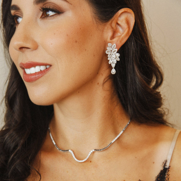 Diamonds & Black Diamonds on 14K White Gold Necklaces