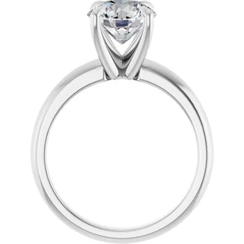 Anillo de compromiso con diamante de laboratorio redondo de 1.84ct