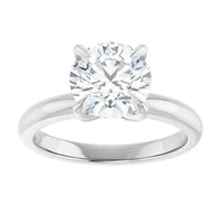 Anillo de compromiso con diamante de laboratorio redondo de 1.84ct