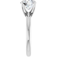 Anillo de compromiso con diamante de laboratorio redondo de 1.84ct