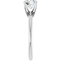 Round 0.90ct LG Diamond Engagement Ring