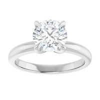 Anillo de compromiso con diamante de laboratorio redondo de 1.53ct