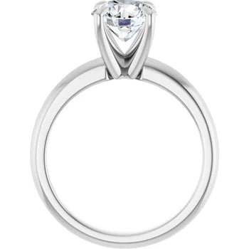 Anillo de compromiso con diamante de laboratorio redondo de 1.53ct