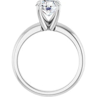 Anillo de compromiso con diamante de laboratorio redondo de 1.53ct