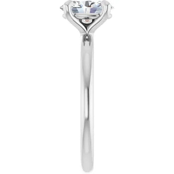 Anillo de compromiso con diamante de laboratorio ovalo de 1.2 ct