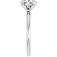 Anillo de compromiso con diamante de laboratorio ovalo de 1.2 ct