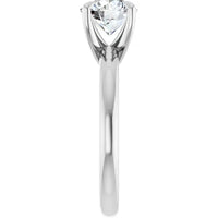 Anillo de compromiso con diamante de laboratorio redondo de 1.53ct