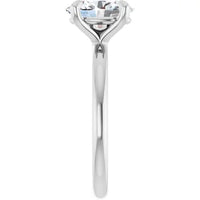 Anillo de compromiso con diamante de laboratorio ovalo de 1.61 ct