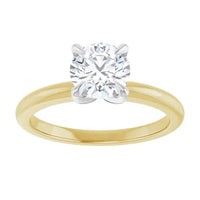 Round 0.90ct LG Diamond Engagement Ring