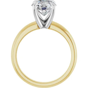 Anillo de compromiso con diamante de laboratorio redondo de 1.84ct