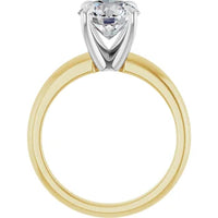 Anillo de compromiso con diamante de laboratorio redondo de 1.84ct