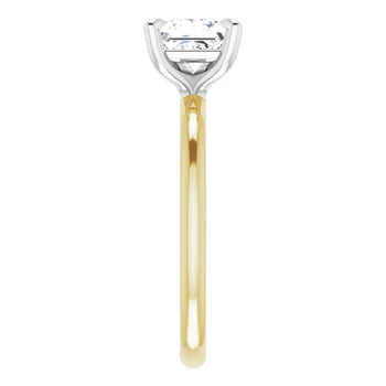 Anillo de compromiso con diamante de laboratorio princesa de 1.22ct