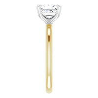 Anillo de compromiso con diamante de laboratorio princesa de 1.22ct