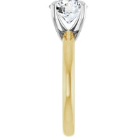 Anillo de compromiso con diamante de laboratorio redondo de 1.84ct