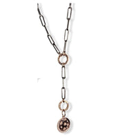 14K Rose Gold & Diamond Moon & Stars Necklace