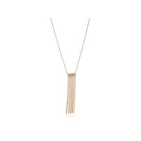 14K Rose Gold Necklace with Diamonds