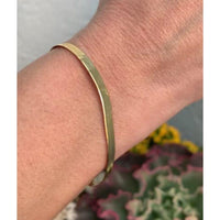 14K Yellow Gold Herringbone Bracelet