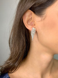 Pearl & Diamonds Cascade with 18K White Gold
