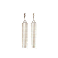 14K Rose Gold Earrings with Diamonds  Diamond Total Weight: 0.35ct  Lever Back Closure
