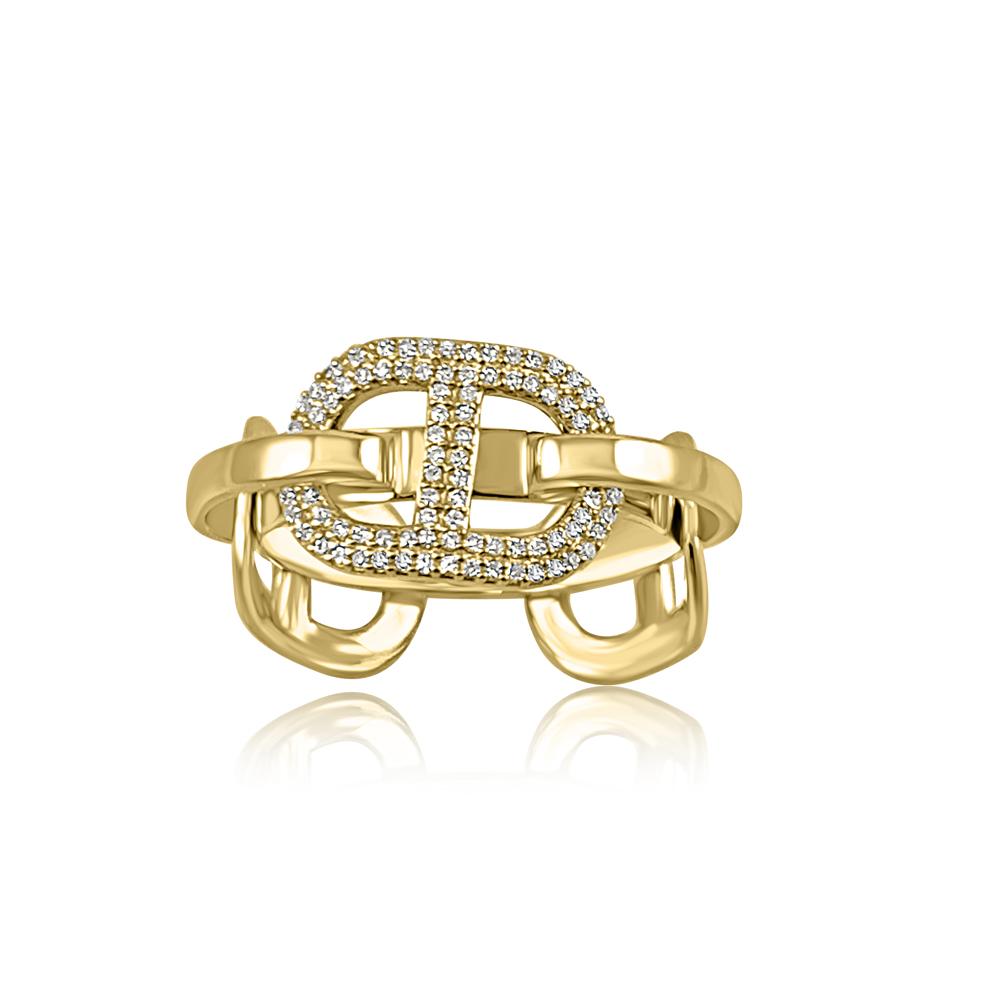 Mariner Diamond Ring   14K Yellow Gold Diamond: 0.30 ct