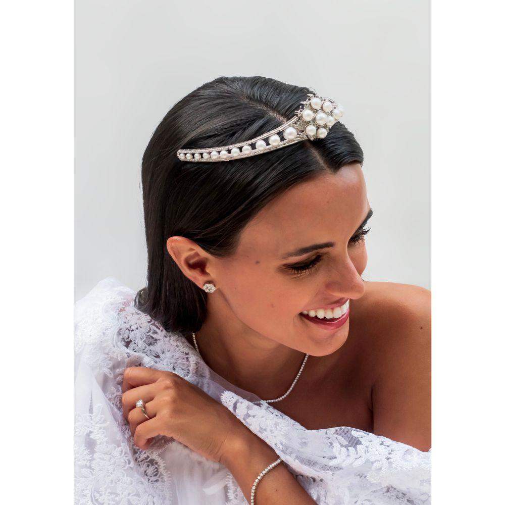 TIARA with Pearls & White Topaz – Adriana Fine Jewelry