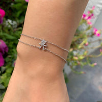 Boy/Girl 14K Gold Diamond Bracelet