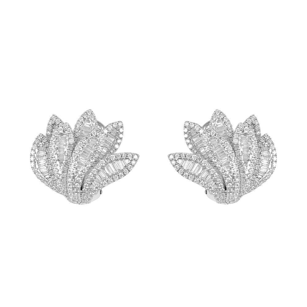 Wings Baguette Diamond 14K White Gold